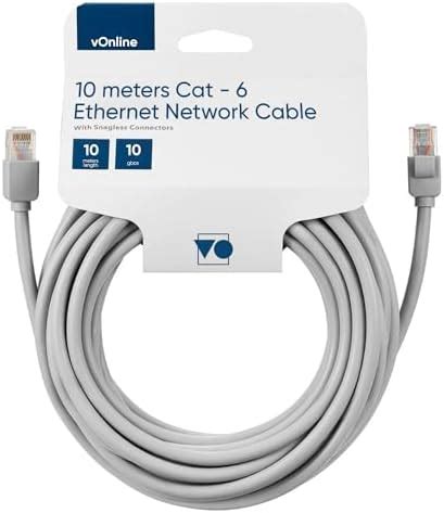 vOnline 10 Meter Cat6 Ethernet Cable – 550MHz 10Gbps UTP LAN Cable ...