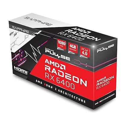 Amazon.in: Buy Sapphire Pulse AMD Radeon RX 6400 Graphic Card pci_e_x16 ...