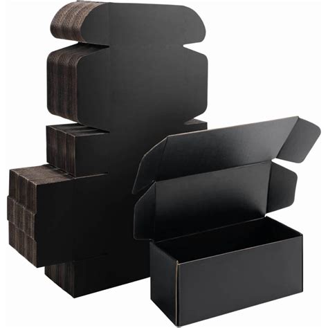 All Black Mailer Box - 10x4x4 | Packing Boxes