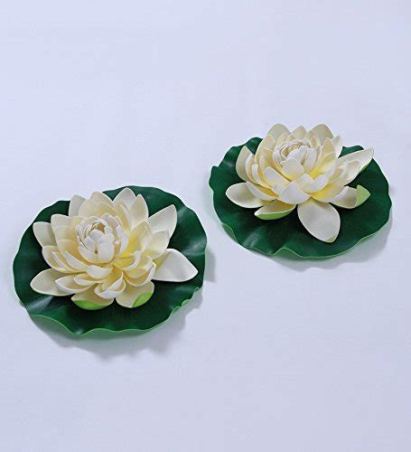 Buy Fourwalls Artificial Foam Floating Pond Flower (27 cm x 27 cm x 10 ...