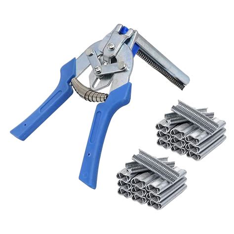 MINYULUA Type M Nail Ring Pliers, Hog Ring Pliers Kit with 1200pc M ...