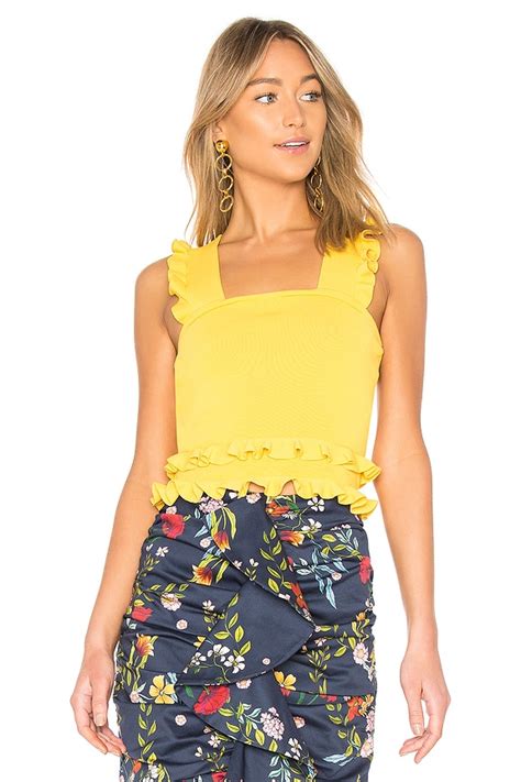 C/MEO Iridescent Top in Chartreuse | REVOLVE