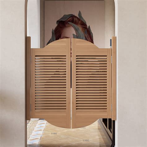 Miuxefolding Louvre Doors Internal Retro Louvered Saloon Swing Cafe ...