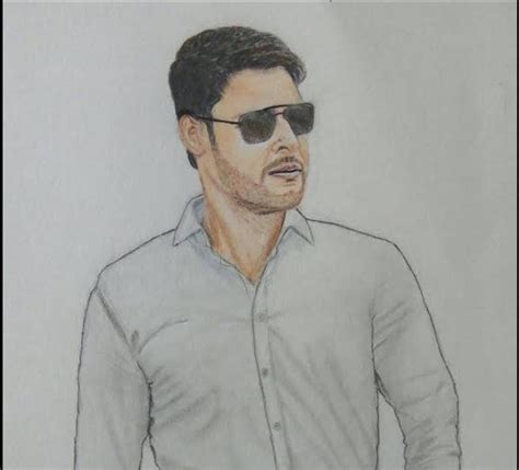 Die hard fan of Mahesh babu gaaru my drawing of bharat ane nenu Mahesh ...