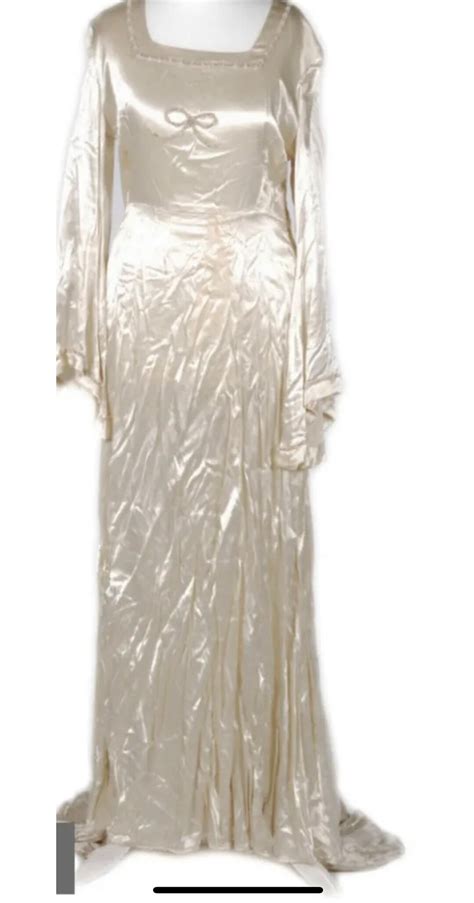Vintage . Satin Wedding Dress Early 20th Century 1920s - Etsy