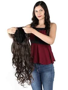 LUSH LOCKS 12 Inch Black Bangs Short Straight Bob Synthetic Hair Wig ...