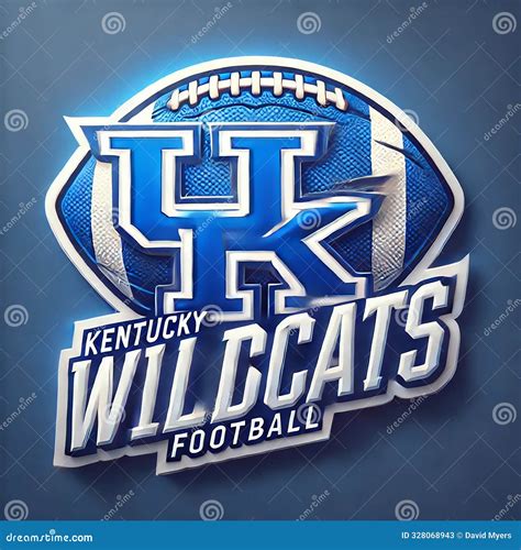 3D Sticker of the Kentucky Wildcats Football Logo Stock Illustration ...