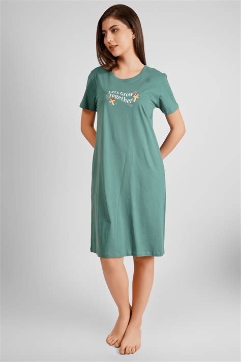 Buy Let's Grow Together Short Nighty on www.denap.in – De-Nap.in