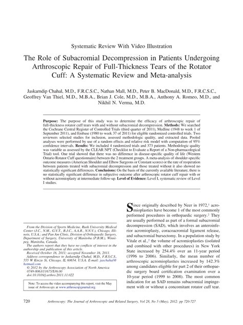 Image result for Subacromial Decompression Rotator Cuff Repair