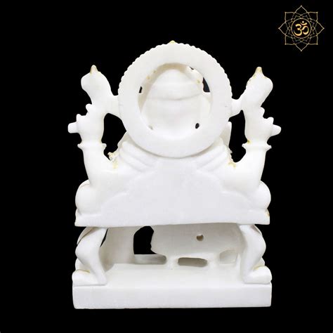 White Marble Ganesh Murti in 1feet for Homes and Temples – BMBIDOLS