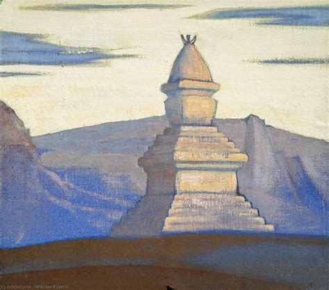 Stupa Near Sharugen - Nicholas Roerich Painting – Landscape Art - Life ...