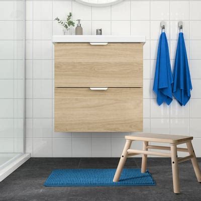 TOFTBO bath mat, bright blue, 40x60 cm (16x24") - IKEA