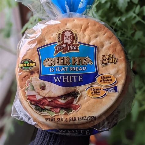 White Greek Pita from Papa pita - Vegan Product Reviews & Ratings ...