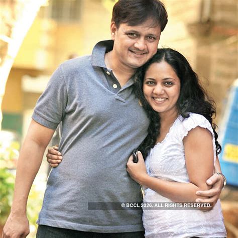 Sunil Barve and Neha Joshi poses for the shutterbugs and they seem in a ...