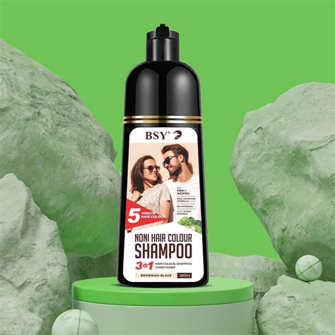BSY Noni Dark Brown Hair colour shampoo 180ml – PRiiS Trading Company