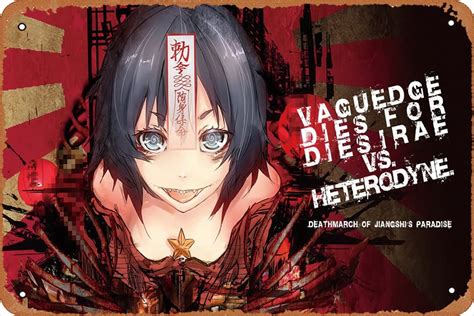 Buy Metal tin videos Touhou Stars Undead Text Zombies Tongue Short Hair ...