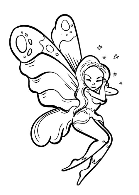 Drawing Fairy coloring page - Download, Print or Color Online for Free
