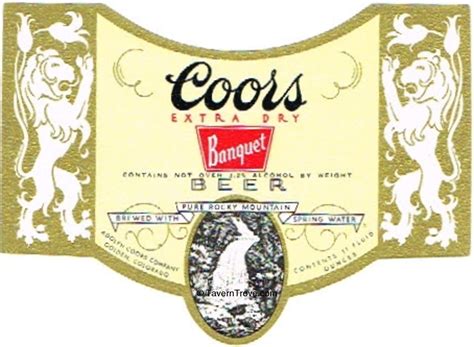 Item #44255 1950 Coors Banquet Beer Label