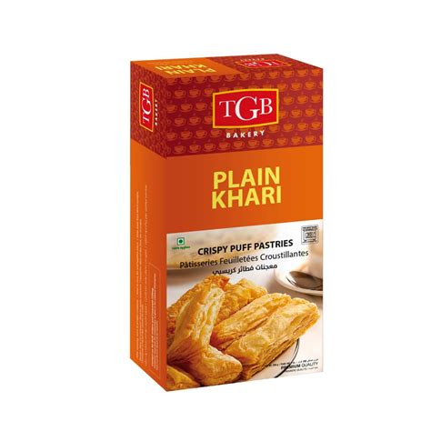 TGB Khari l Puff Pastries, Morning Tea Time Snacks (Plain Khari, 200 ...
