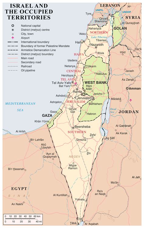 Maps of Israel | Detailed map of Israel in English | Tourist map of ...