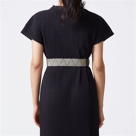 Buy Black and White Ratan Buckle Belt For Women