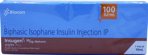 Insugen 100 IU/ML Injection (10): Uses, Side Effects, Price & Dosage ...