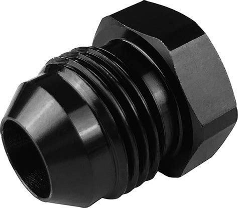Buy 6 AN Male Flare Thread Hexagon Head Blanking Plugs Cap Lock Hose ...