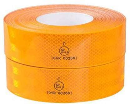 AutoVision E21 12 Feet High Intensity Retro Reflective Tape Yellow 50.8 ...
