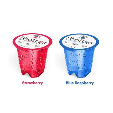 Strawberry/Blue Raspberry Gelatin Shots (8 shots) – Shottys
