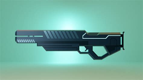 Sci-fi Gun free VR / AR / low-poly 3D model | CGTrader