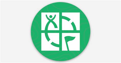 2” Round Geocache Logo Stickers with Topographical Map Design by Big B ...