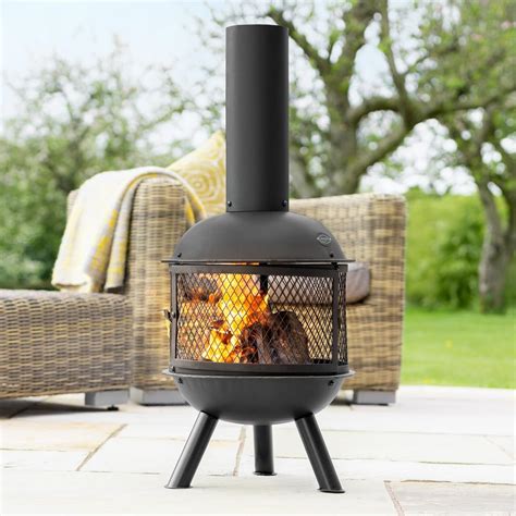 Harrier Steel Chiminea Fire Pits - Small/Medium/Large Outdoor Log ...