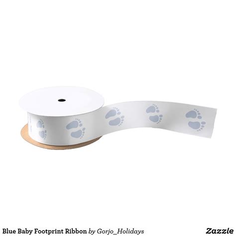 Blue Baby Footprint Ribbon | Zazzle
