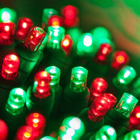 Amazon.com: Wintergreen Lighting 70 5mm LED Red and Green Christmas ...
