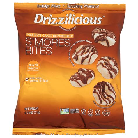 Drizzilicious S'Mores Bites Mini Rice Cakes (0.74 oz) Delivery or ...