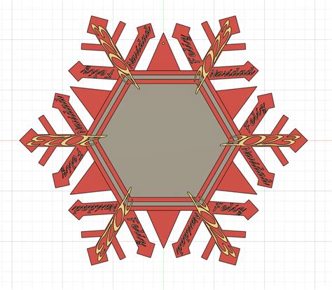 Snowflake Photo Frame by Algol | Download free STL model | Printables.com