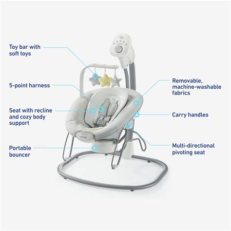 Graco Sway2Me Swing with Portable Bouncer - Watson | Babylist Shop