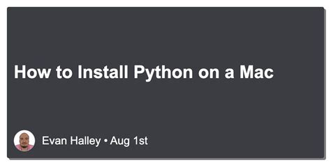 Image result for Installing Python in Mac