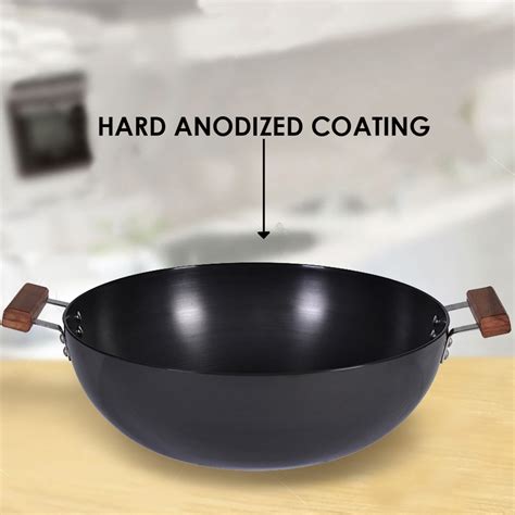 Buy WONDERCHEF Ebony Wok with Lid - 30cm from Wonderchef at just INR 2799.0