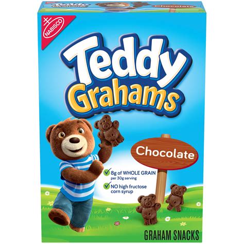 Teddy Grahams Chocolate Graham Snacks, 10 oz - Walmart.com