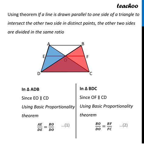 [Class 10] Prove that if a line is drawn parallel to one side of a