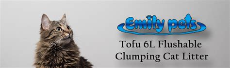 Buy Emily Pets Tofu Flushable Clumping Cat Litter, 6 L Online at Low ...