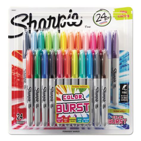 Fine Tip Permanent Marker, Fine Bullet Tip, Assorted Classic and ...