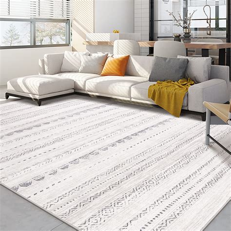 Area Rug Living Room Rugs: 8x10 Large Soft Machine Washable Boho ...