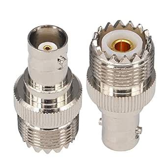 RF SIGNAL BNC Female to UHF Female SO-239 BNC to UHF Jack Coax SO239 ...