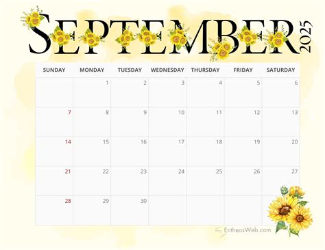 Printable September Calendar 2025 Free Printable | Calendar Printable