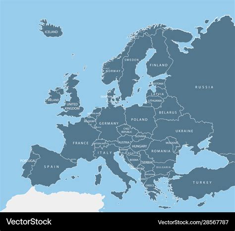 Europe Map with Names 的图像结果