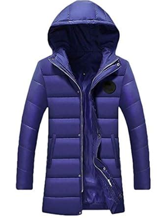 Buy jiejiegao Men Winter Outer Duck Parka Puffer Jacket Down Long Coat ...