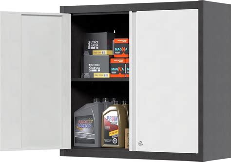 SUPEER Wall Cabinets for Garage,Metal Wall Cabinet with 1 Adjustable ...
