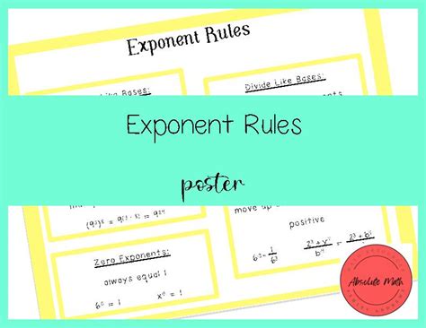 Image result for Basic Exponent Rules